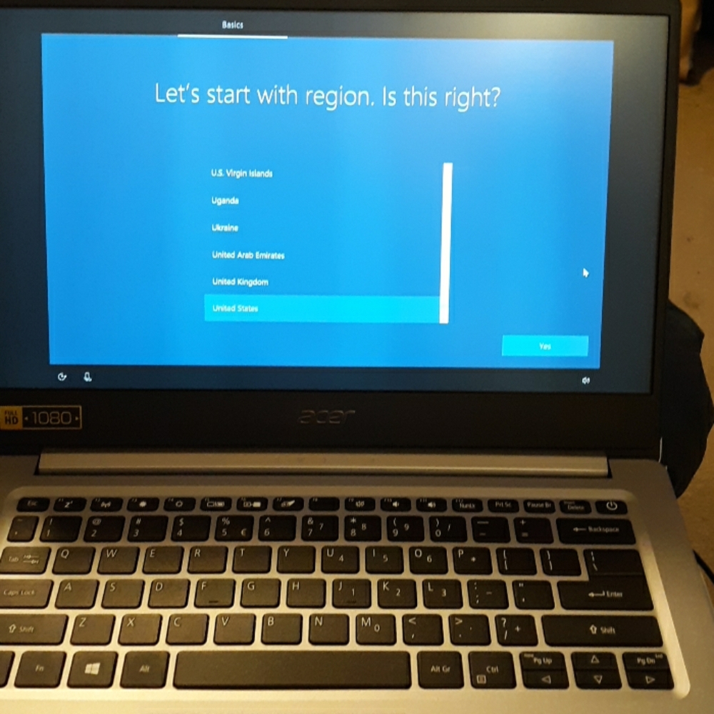 Acer laptop